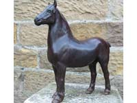 Suffolk punch horse in Bronze